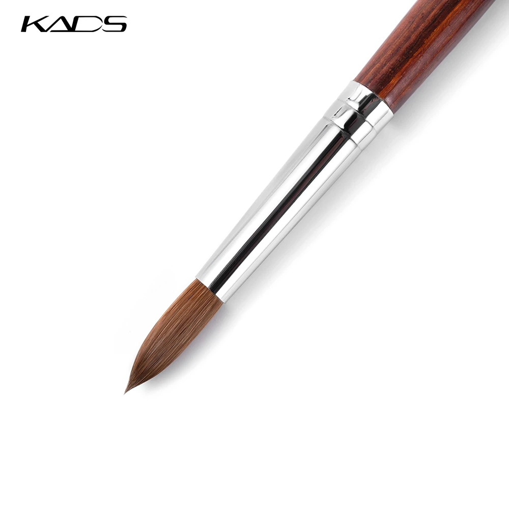 KADS Kolinsky Sable Pen Red Wood 12#14#16#18#20#22# Nail Tools Nail Art Brush For Professional Round Head Nail Drawing Tool 4