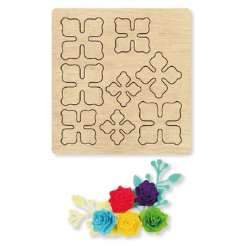 

Flower Leaves Floral Wooden Die Scrapbooking Cutting Dies&Wooden Dies Suitable for Common Die Cutting Machines on the Market