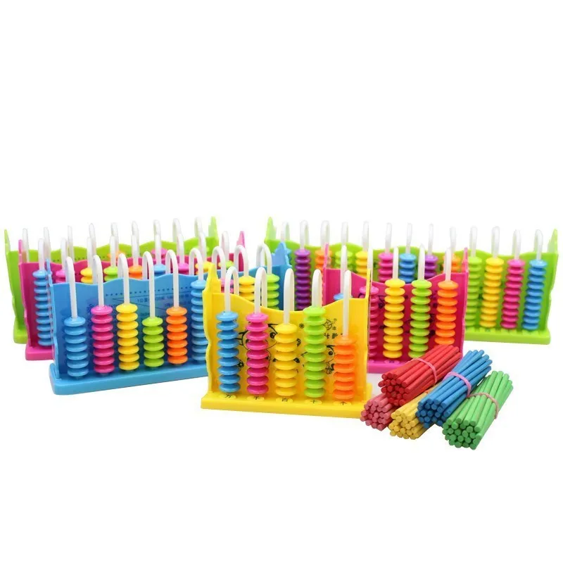 

Shangyuan Young STUDENT'S Abacus Rack Dial Beads Large Numbers Clock Heart Calculation Abacus Counter Graphics Preschool Large S