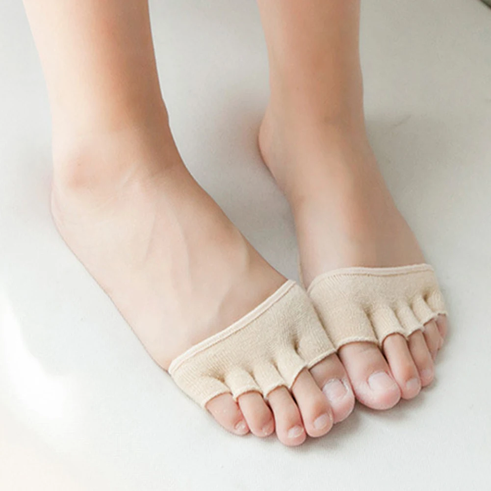Женские носки с подушками для ног Нескользящие летние сандалии с подметкой и невидимой подкладкой
