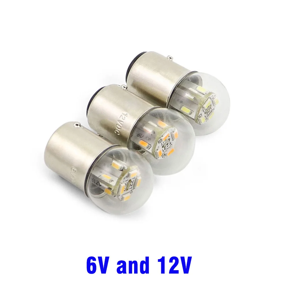 6V Led Lights G18 R5w Led 12v 24V 48V Bulbs Equipment Indicator SMD  3014chips Signal Lamp Rear