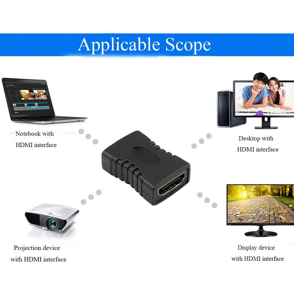 5 шт. HDMI Женский к женскому прямой кабель высокоскоростной адаптер| |