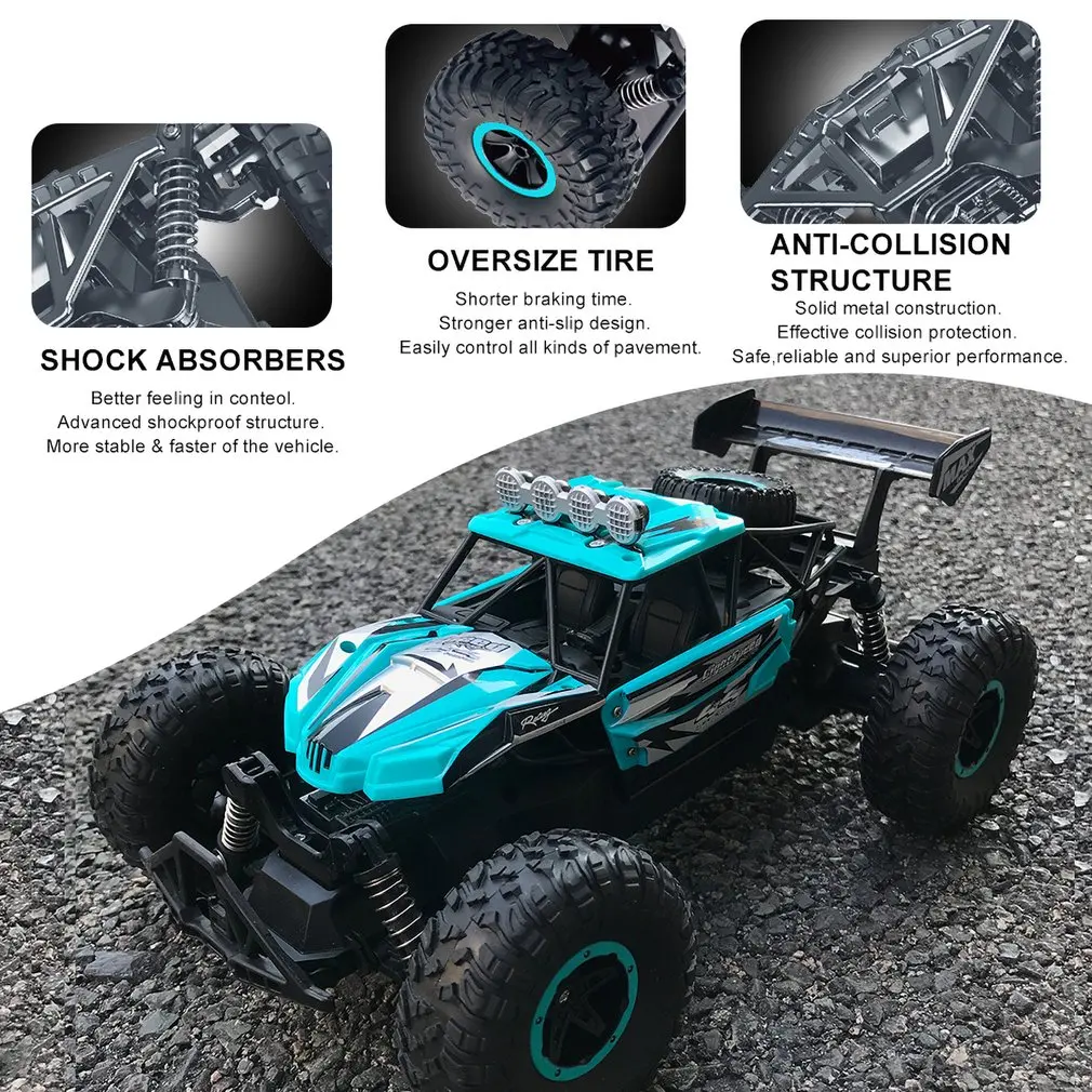 2,4 ГГц 1:16 РАДИОУПРАВЛЯЕМАЯ машина 2WD альпинистский велосипед внедорожный привод большой ножной пульт дистанционного управления машины транспортные средства игрушки для детей