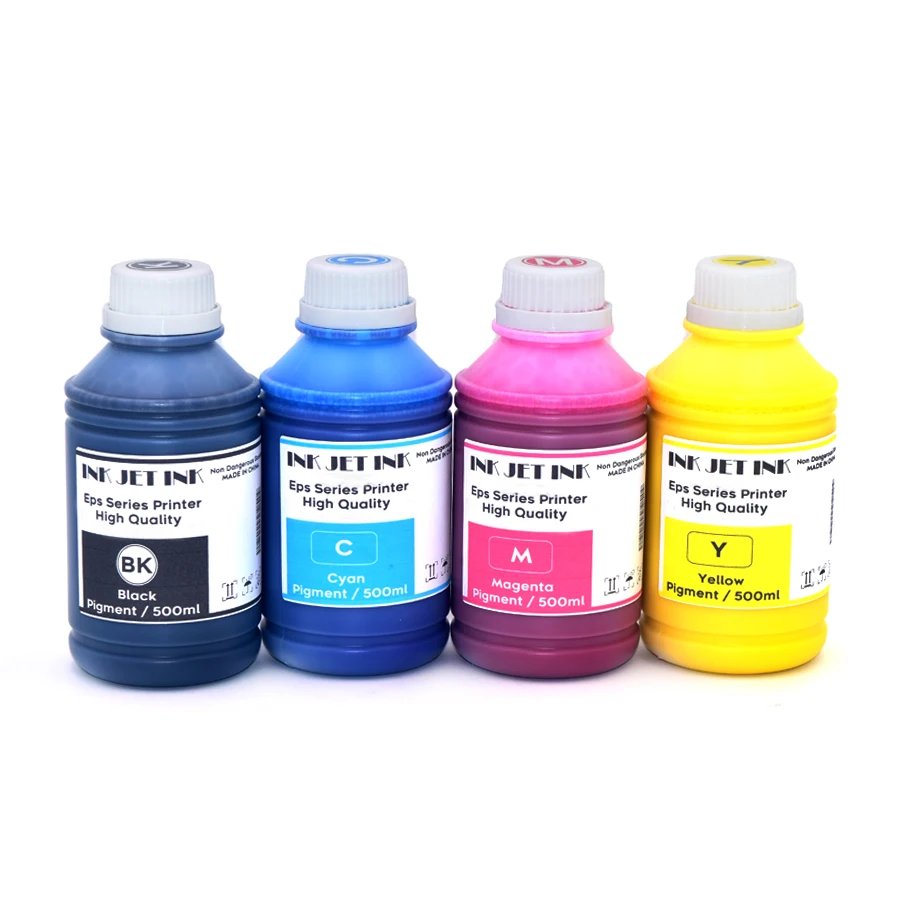 

4 Color *500ML Printing Pigment Ink For Epson ColorWorks C7500 C7500G C7500GE C6000A C6000P C6500A C6500P C831 Inkjet Printers