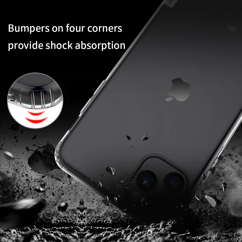 Чехол из ТПУ для Apple iPhone11/iPhone 11 Pro Max NILLKIN натуральный прозрачный силиконовый мягкий чехол для Apple iPhone 11 Pro Чехол
