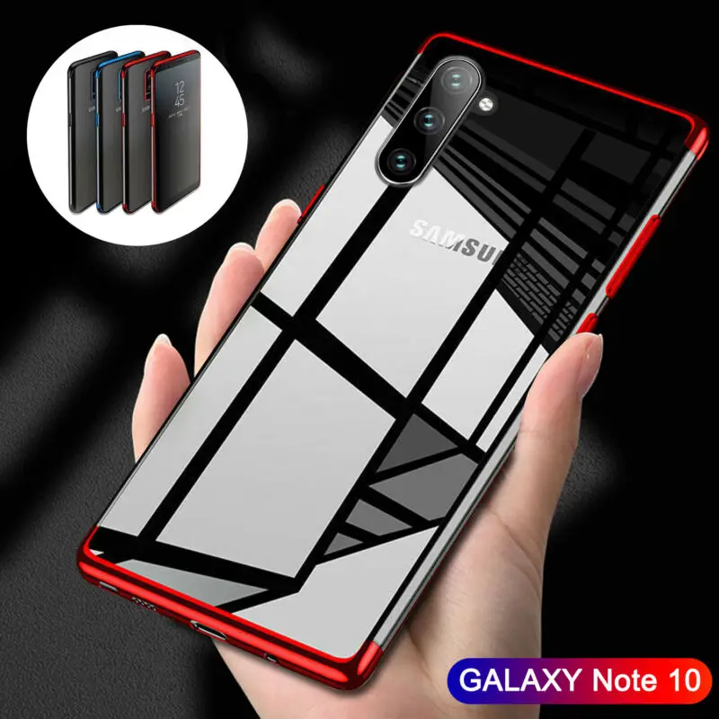 Прозрачный силиконовый мягкий ТПУ чехол для телефона Samsung Note 10 Pro S10e S9 Plus S10 5G 9