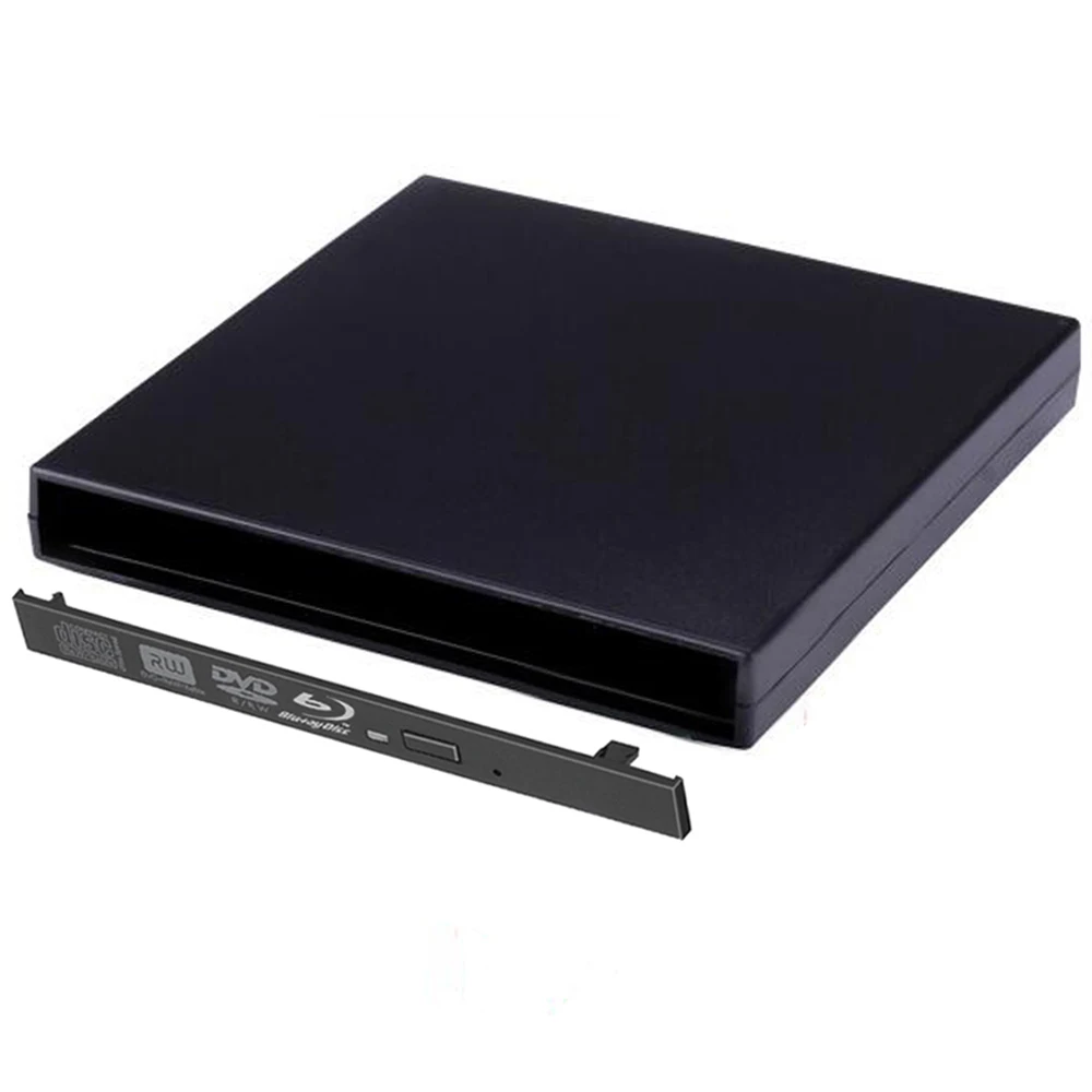 9 5 мм USB 2 0 Внешний Оптический привод коробка чехол Blu Ray DVD CD Rom RW To IDE жесткий диск
