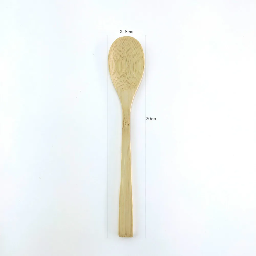 3 шт. Набор бамбуковых столовых приборов набор столовых приборов Partysu стиль бандажная пряжка дизайн столовые приборы нож вилка ложка 0 отходов столовая посуда - Цвет: 1Pc Bamboo Spoon
