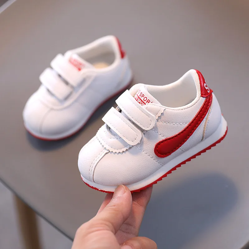 

Factory direct sales of new baby shoes comfortable soft bottom non-slip toddler 0-1 year old men and women baby white shoes smal