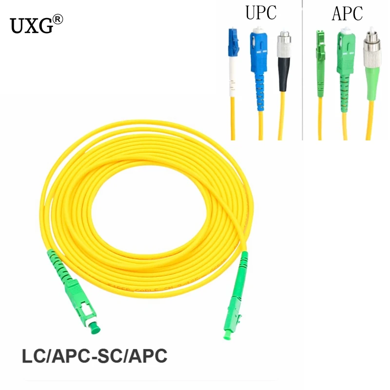 coaxial cable to hdmi APC-LC-FC-ST To UPC-SC-LC-FCSC/APC-SC/APC-SM 3mm Fiber Optic Jumper Cable Single Mode Extension Patch Cord 1m-40m coaxial audio cable