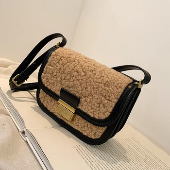 

Plush Small Bag for Women 2020 New Trendy Korean Versatile One-shoulder Crossbody Ins Fashionable Furry Saddle Bag Shoulder Bags