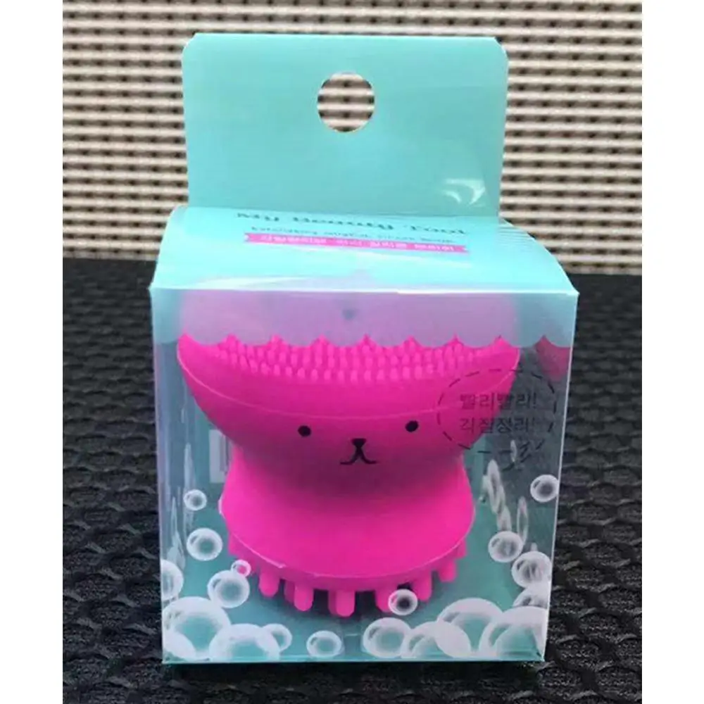 Cute Silicone Face Cleaning Brush Deep Cleansing Facial Exfoliator Wash Brush Massage Refreshing Skin Care Cosmetics HOT TSLM1 - Цвет: Rose Red Boxed