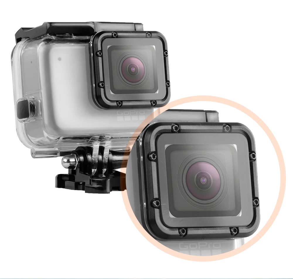 Hero7 45 м водонепроницаемый корпус чехол для Gopro Hero 7 серебристый и белый Подводный защитный корпус коробка Go pro Аксессуары