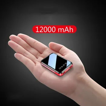 

Mini Power Bank 12000mAh USB Charging Portable Charger External Battery Pack For Xiaomi mi 8 iPhone 11 pro Samsung S8 Poverbank