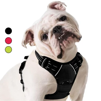 

Pet Dog Harness for Large Medium Dogs No Pull Adjustable Dog Harness for Puppy Reflective Walking Puppy Harness Pet Supplies