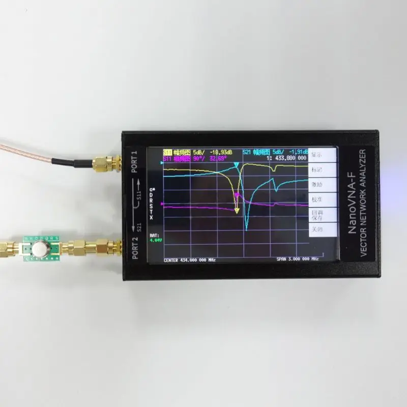 

NanoVNA-F VNA SWR Meter VHF UHF Antenna Analyzer + 4.3 IPS LCD + Metal Case