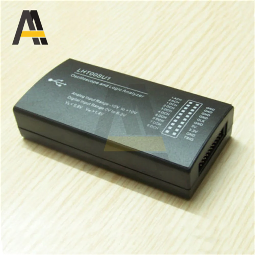 LHT00SU1 8-Channel Logic Analyzer Virtual Oscilloscope I2C SPI CAN Uart USB Connection 16Mhz Testing Clamp Line USB Wire