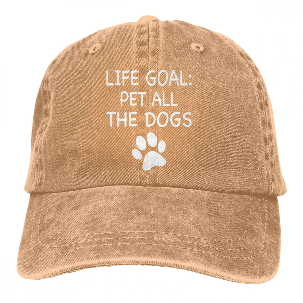 Life Goal Pet все собаки Casquette черный унисекс Мужские Женские джинсовые бейсболка с ремешком кепки Регулируемая шляпа для гольфа папа - Цвет: Хаки