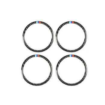 

1 Set High Quality Carbon Fiber Speaker Ring Trim Door Audio Decal Car Auto Interior Parts Sunscreen For BMW X5 E70 X6 E71 08-13