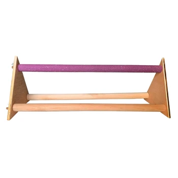 

Chicken Perch Chicken Wood Stand Chicken Toy for Hens Handmade Chicken Swing Bird Perch Stand Toy for Large Bird Parrot Hens Mac