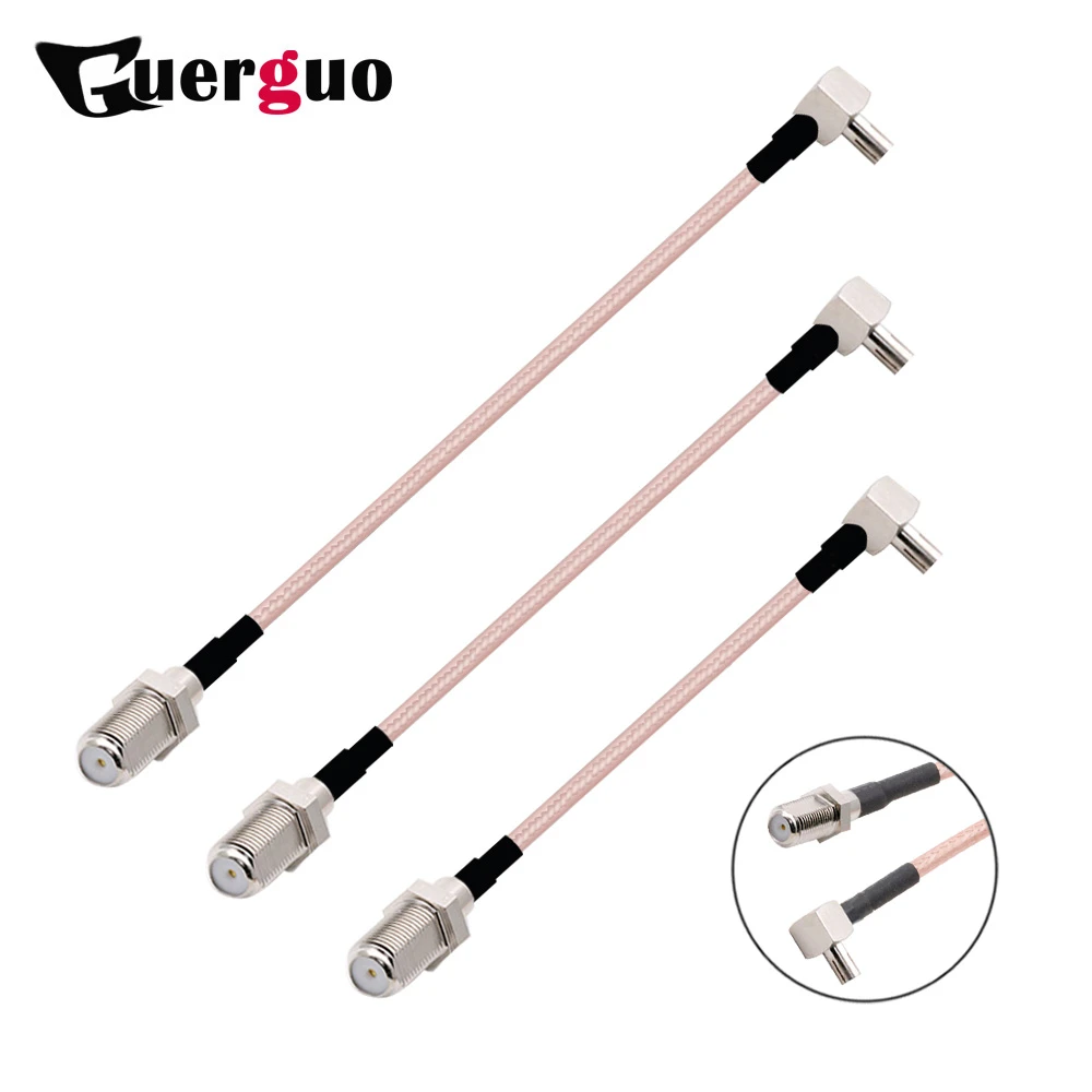Coaxial de RF RG316, Cable 3G TS9 macho, ángulo recto tipo F, adaptador Pigtail hembra para WIFI, GSM, 3G, GPS, 4G, 5G, Módulo|Conectores| - AliExpress