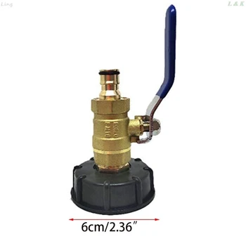 

3/4" Adapter Tap Adapter Thread IBC Tank Adapter Tap Connector Replacement Valve Fitting For Home Garden Water Connectors L29K