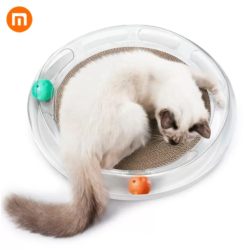 

Xiaomi Multi-Function Cat Scratch Board Corrugated Paper Pad Interactive Toys Prevent Cats Grinding Nail Scraper Mat Mattress