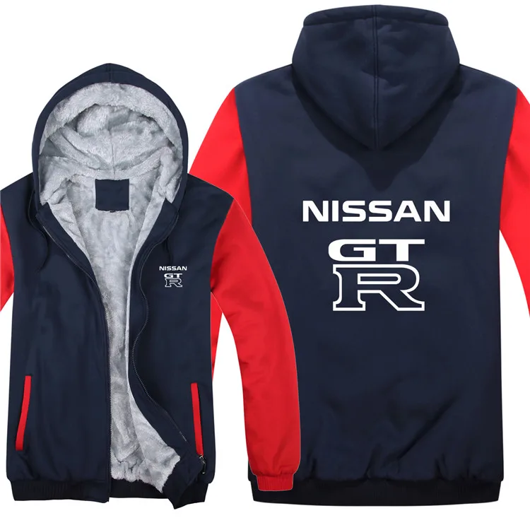 as picture12 Nissan, толстовки, куртка, зимний пуловер, машинное Мужское пальто, шерстяная подкладка, флис, унисекс, Nissan GT-R, толстовки - Цвет: as picture12