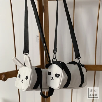 

Japanese department harajuku CHIC cute cartoon girl student cross-body bag Korean Ins sen department soft canvas bag adorable