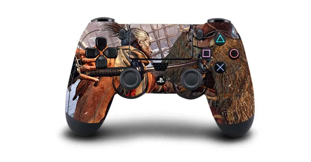 QBTM1450 Sekiro Shadow Die Twice PS4 наклейка для кожи наклейка для sony PS4 Playstation 4 для Dualshouck 4 игры PS4 контроллер наклейка s - Цвет: QBTM1450
