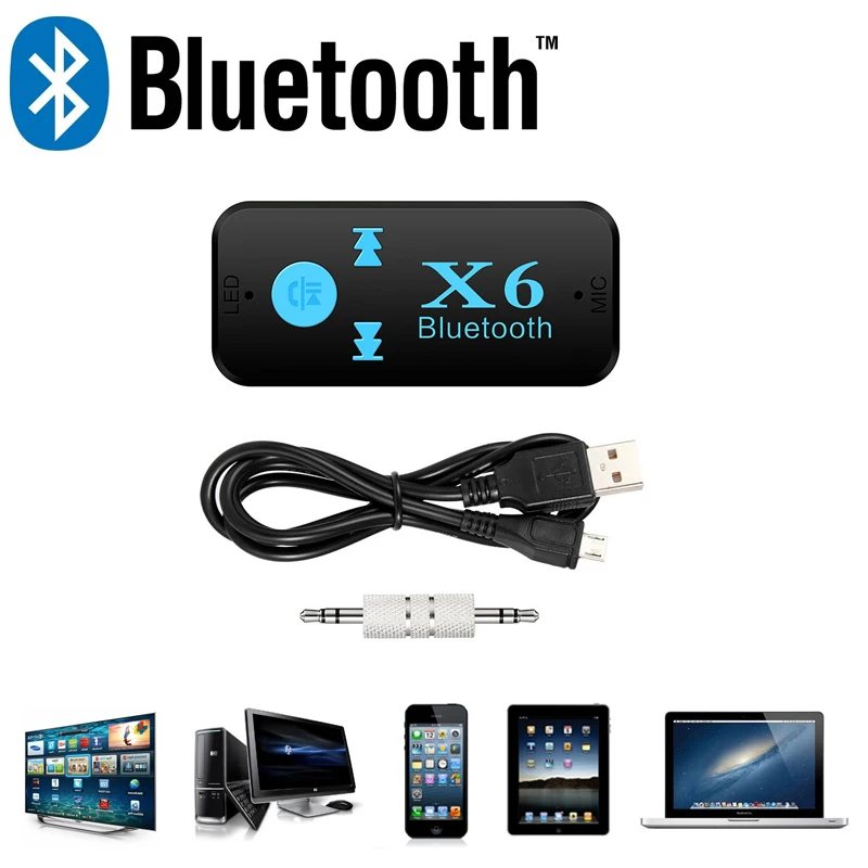 Bluetooth 4,1 адаптер 3 в 1 беспроводной bluetooth-приемник USB 3,5 мм аудио разъем TF кардридер микрофон поддержка вызова для автомобиля телефон тв