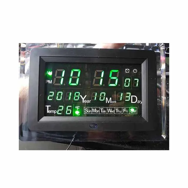 

A23-- ECL-1227 0.5 inch Red Green Blue Electronic Clock Calendar Temperature English Panel Display DIY Electronic Clock