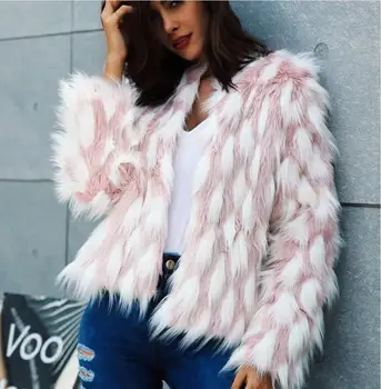 

Fashion Faux Fur Coat Women's Autumn/Winter New Warm Personality Jacket Casual Long Sleeve High qualityFaux Fur Jacket