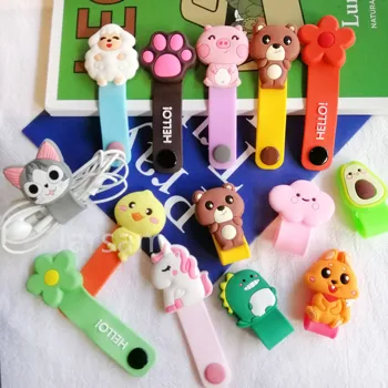 

Cartoon Cable Protector Data Line Cord Protector Protective Case Cable Winder Cover For iPhone Charging Cable protecto