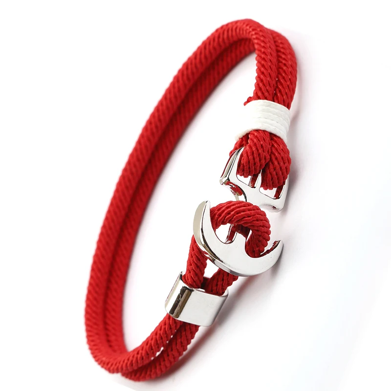Женские браслеты с красной нитью Викинга браслет подвеской в виде пирата якорем