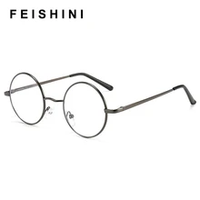2020 Tiny Round Computer Glasses Frame Women Rays Radiation optical Eyeglasses Frames Metal Unisex Anti Blue Light Glasses Men
