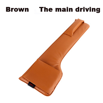 Seat Gap Filler Pockets PU Leather Storage Car Organizer Car Seat Slit Gap Pocket Storage  Leak Stop Pad Soft Padding