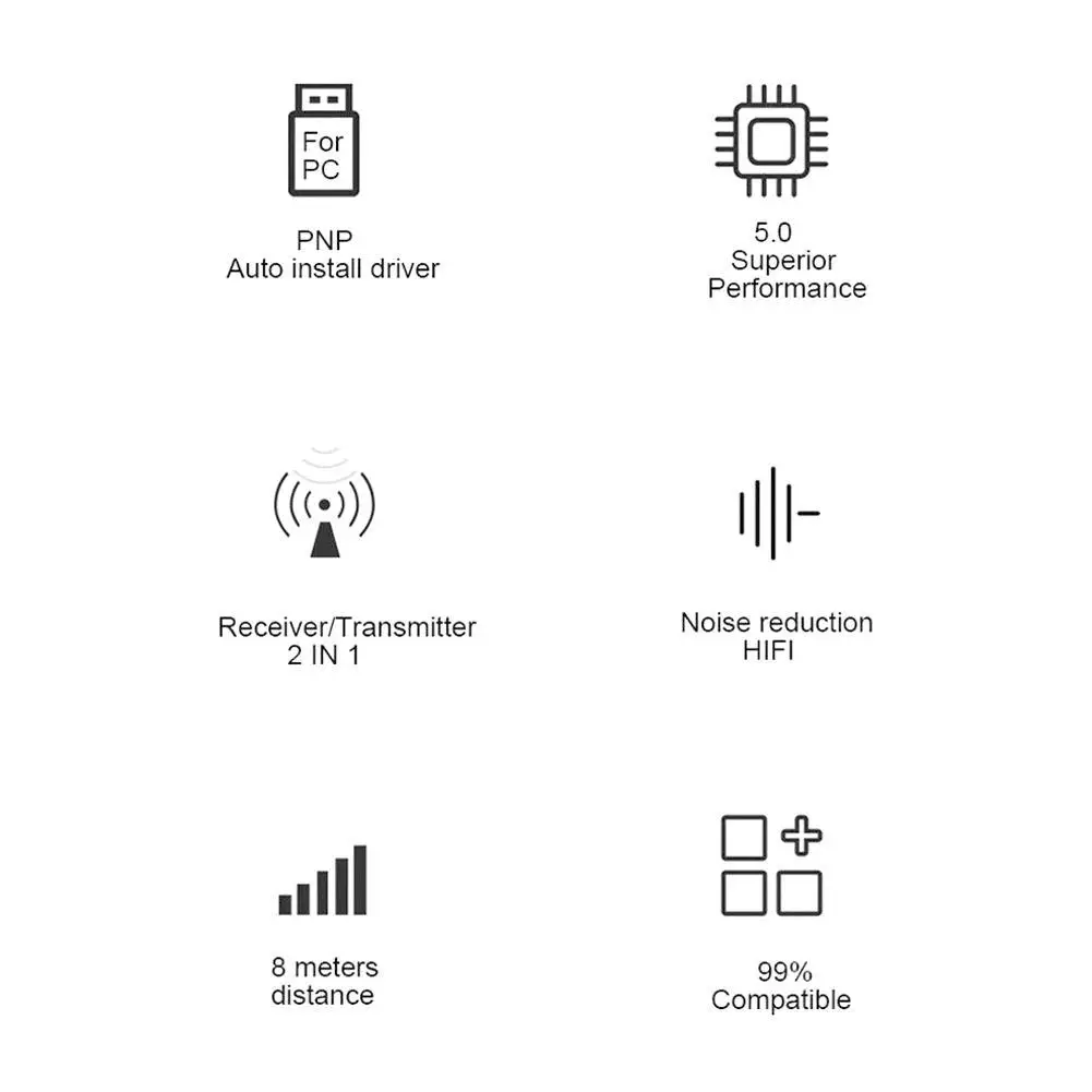 Bluetooth 5,0 аудио приемник передатчик мини стерео Bluetooth AUX RCA USB 3,5 мм разъем для ТВ ПК автомобильные наушники беспроводной адаптер