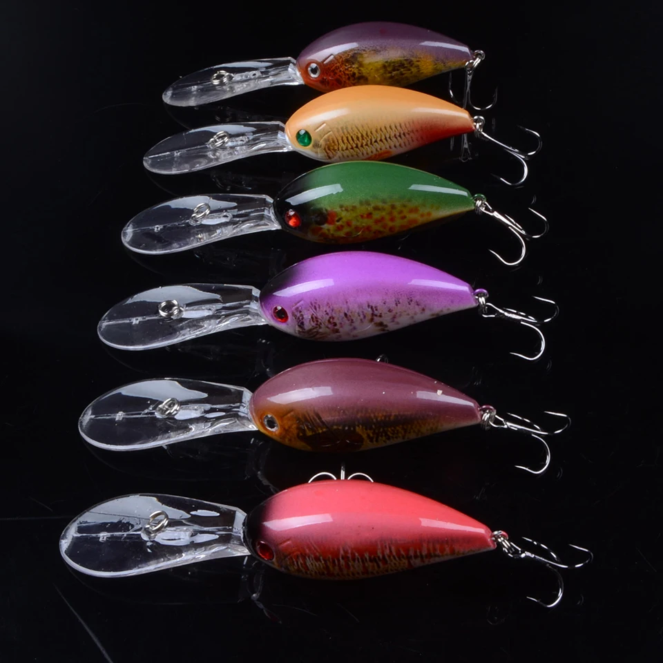 

6PCS Isca Swim Fish Fishing Lure 11cm 18g Artificial Hard Crank Bait Topwater Wobblers Japan Fishing Crankbait Lure Pesca Tackle