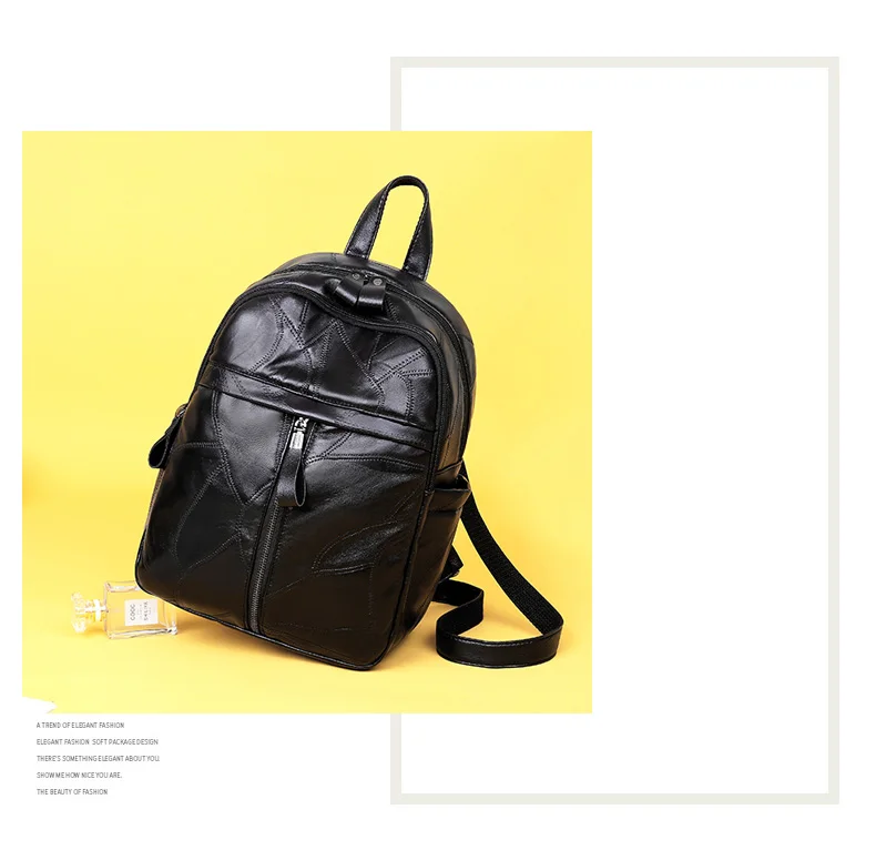 New women backpack high quality soft leather backpack for lady high capacity school bag for girls fashion women shoulder bags