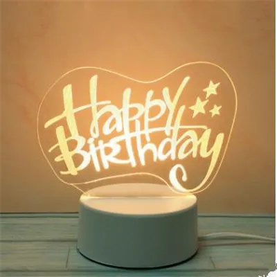 Светодиодный ночной Светильник 3D маленькая настольная лампа день рожденье подруги подарок на год замка(три цвета регулируется) кнопочный переключатель - Испускаемый цвет: 3