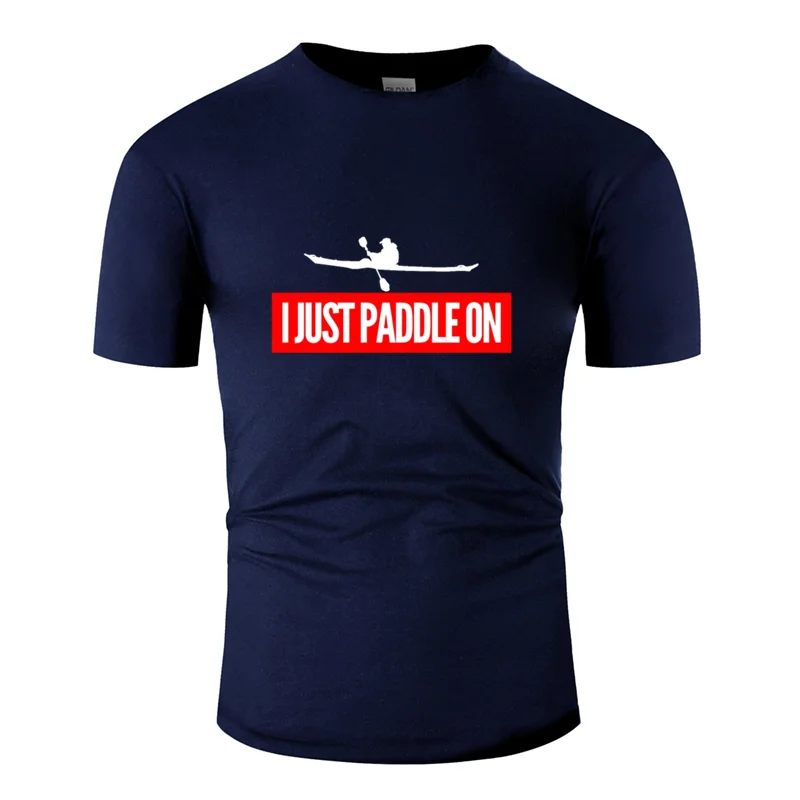 Men-Navy Blue Строительный каяк каноэ каяк весло Каякинг футболка для мужчин новинка белая мужская футболка против морщин Потрясающие хип-хоп топы - Цвет: Men-Navy Blue