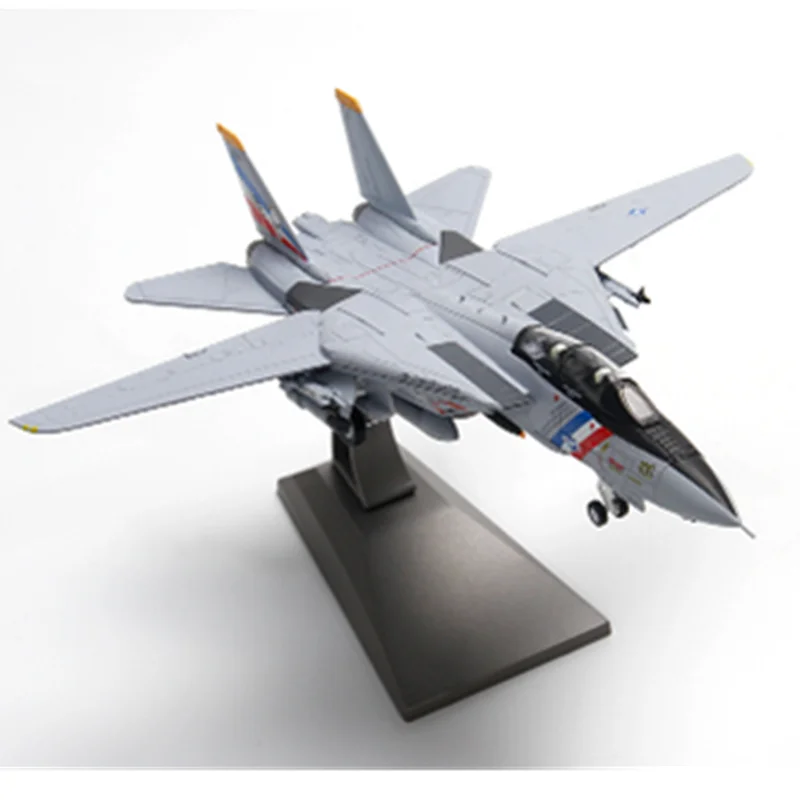 Коллекция 1:100 масштаб F-14 американского истребителя третьего поколения Модель литья под давлением сплав военно-морского флота США дисплей самолета для детей и взрослых