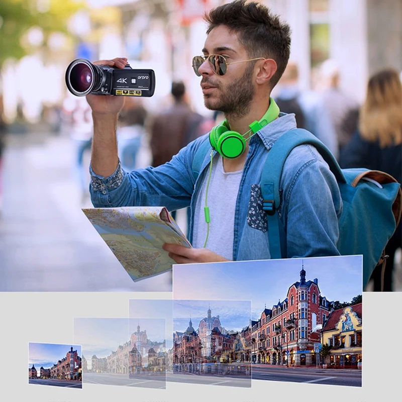 ORDRO AC3 4K Full HD Camera Digital Live Broadcast HD Camera HD Press Sn Electronic Ie Stabilization
