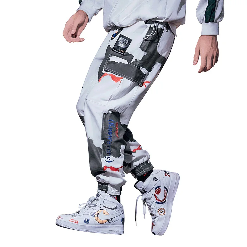 Для мужчин брюки больших размеров осенне стиль европейских и американских-Стиль стильные Молодежные-Стиль Повседневное свободного кроя длиной до лодыжки узкие джинсы