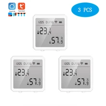 

Tuya WIFI Temperature Humidity Sensor Indoor Hygrometer Thermometer Detector Smart Life Remote Control Support Alexa Google Home