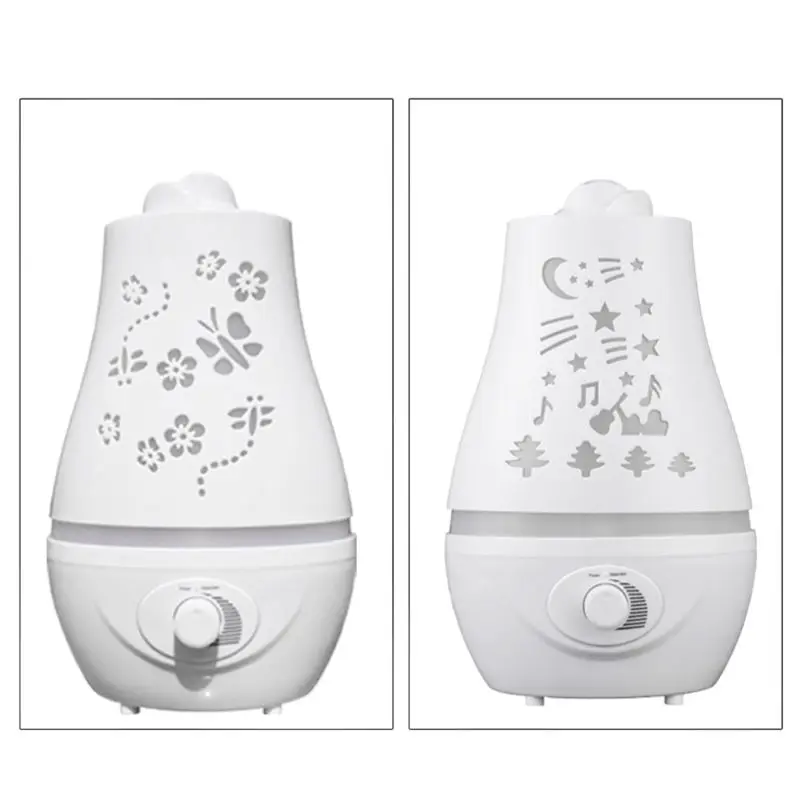 

2.4L Ultrasonic Home Aroma Humidifier Air Diffuser Purifier Atomizer Essential Oil 7 Color LED Night Light Mist Maker for Office