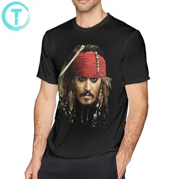

Jack Sparrow T Shirt Captain Jack Sparrow T-Shirt 100 Cotton Male Tee Shirt Basic Plus size Graphic Tshirt