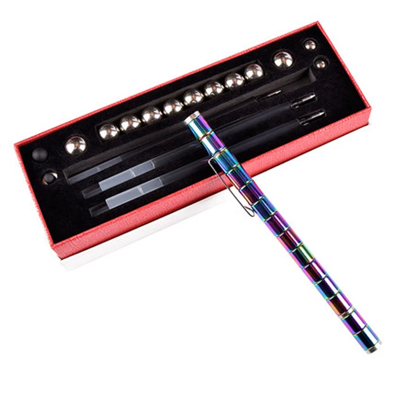 Magnetic pen color Креативная многофункциональная магнитная ручка C-01 металлический материал индивидуальная Студенческая емкость Магнитная черная ручка - Цвет: Magnetic pen color