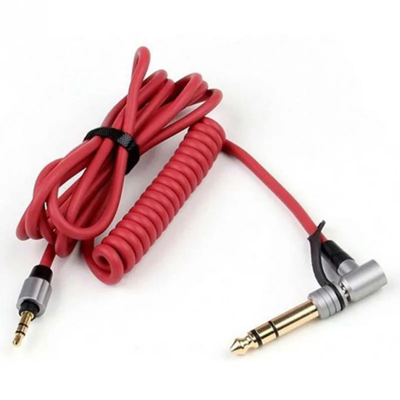 

Suitable for Beats by dr.dre Pro Detox headphone cable 3.5mm interface spring extension cable with 6.5mm adapter
